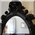 DM02. Antique Victorian oval wall mirror. 